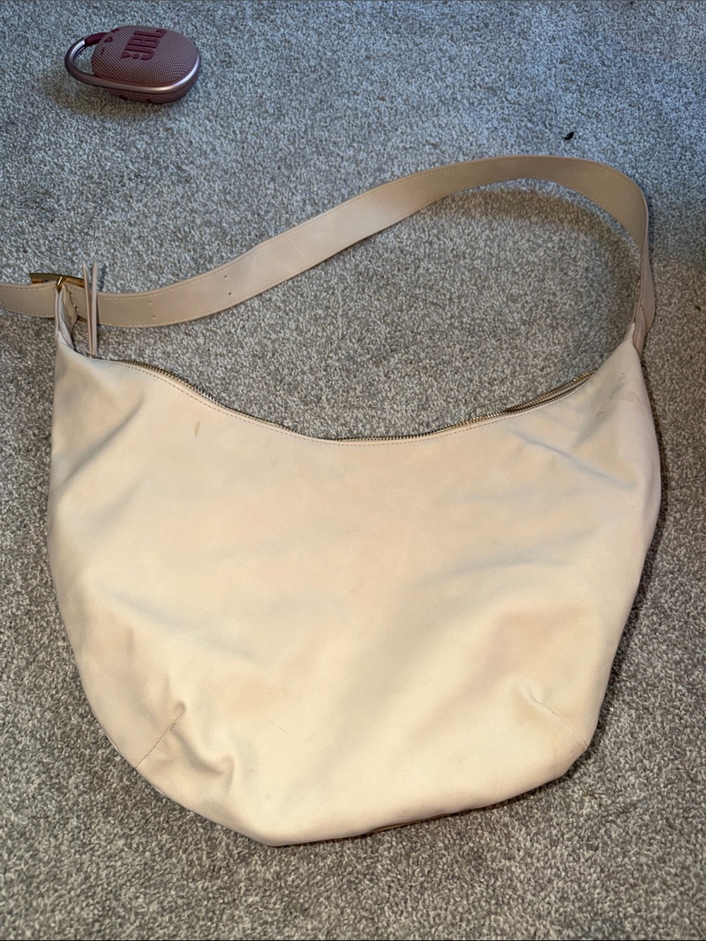 Minimalist Cream Shoulder Bag - Unbranded